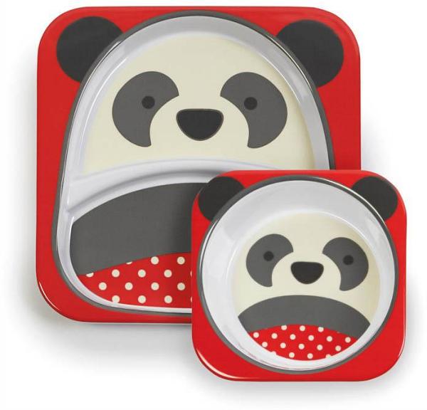 Skip Hop Zoo Panda Melamine Dinnerware