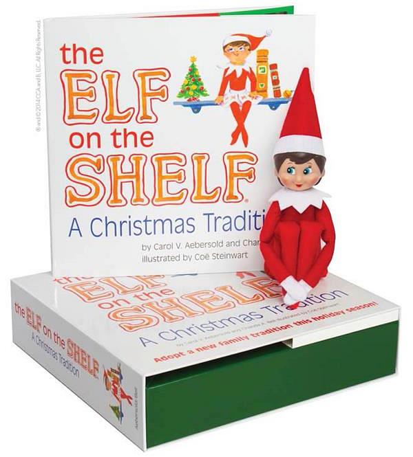 The Elf on the Shelf A Christmas Tradition with Girl Scout Elf blue eyes