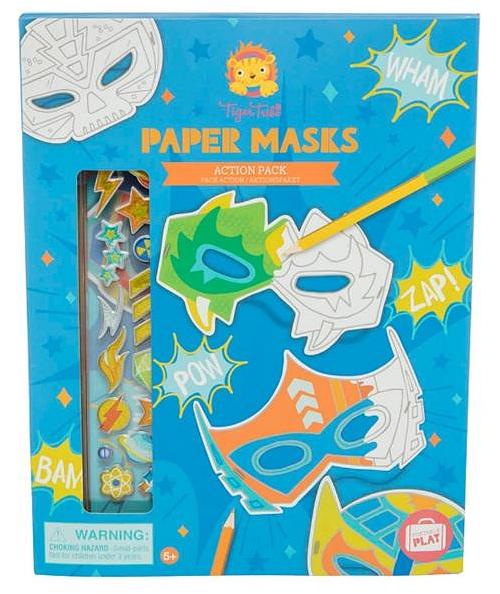 Tiger Tribe Paper Masks Action Pack