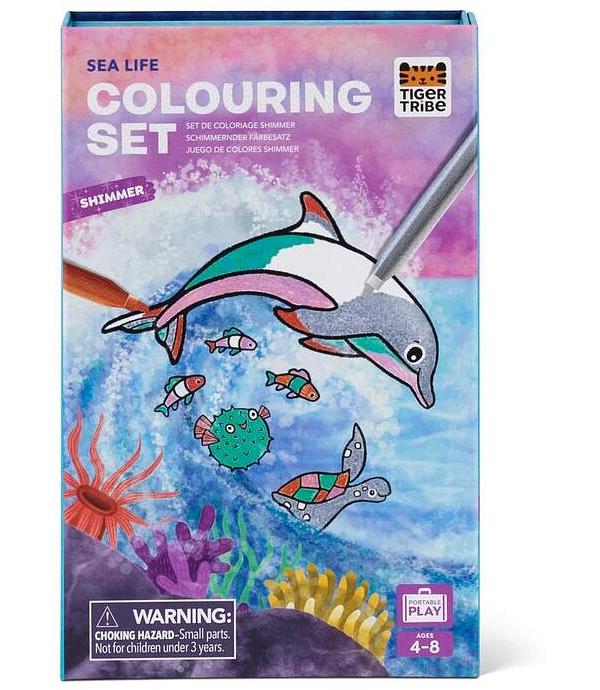 Shimmer Colouring Set - Sea Life