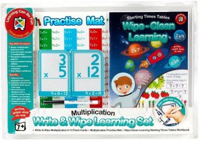 Write and Wipe Learning Set Multiplication Skills