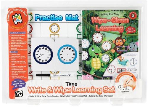 Write and Wipe Learning Set Time Skills