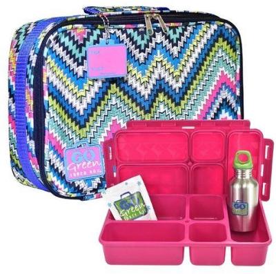 Zig Zag Go Green Lunch Box Set