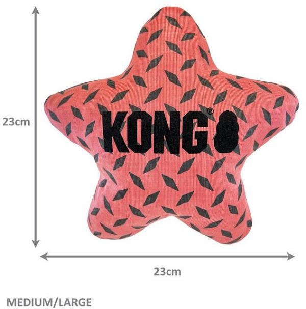 3 x KONG Maxx Star Puncture Resistant Plush Dogs Toy -