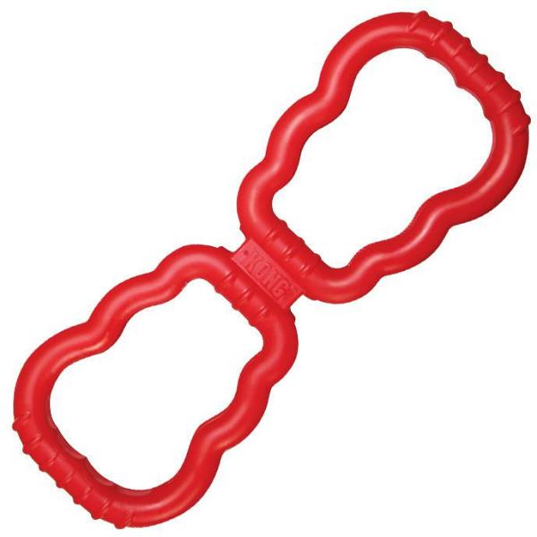 4 x KONG Tug Interactive Natural Rubber Dog Toy with Double Handles