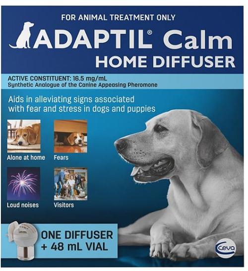 Adaptil Calming Pheromones for Anxious Dogs - Diffuser Kit with Refill Bottle 48ml