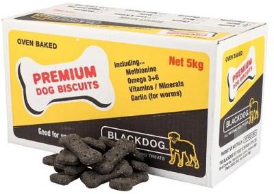Black Dog Naturally Baked Charcoal Australian Biscuit Treats for Dogs 5kg
