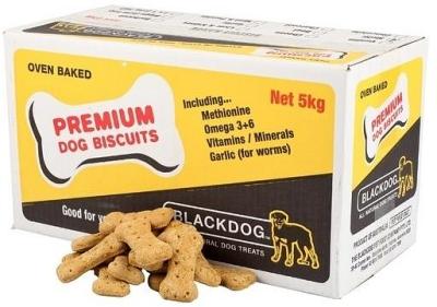 Black Dog Naturally Baked Peanut Butter Australian Biscuit Treats for Dogs - 5kg