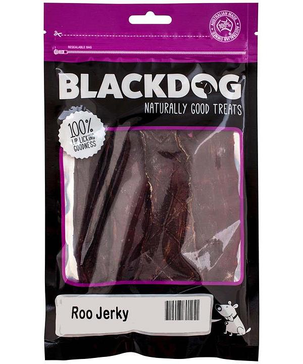 Black Dog Naturally Dried Australian Roo Jerky Dog Treats - 600g