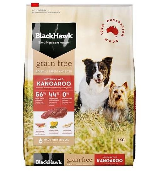 Black Hawk Grain Free Kangaroo Adult Dry Dog Food 7kg