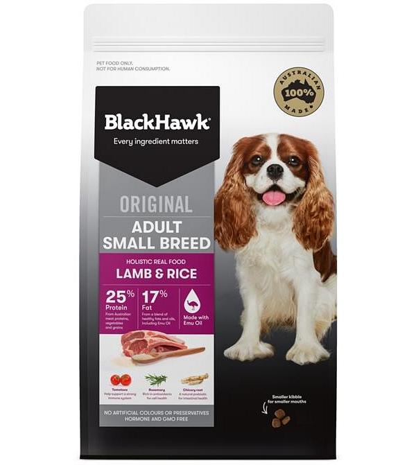 Black Hawk Lamb & Rice Dry Dog Food for Small Breeds 10kg