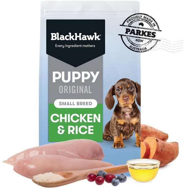 Black Hawk Original Chicken & Rice Puppy Dry Dog Food - Small Breeds - 10kg