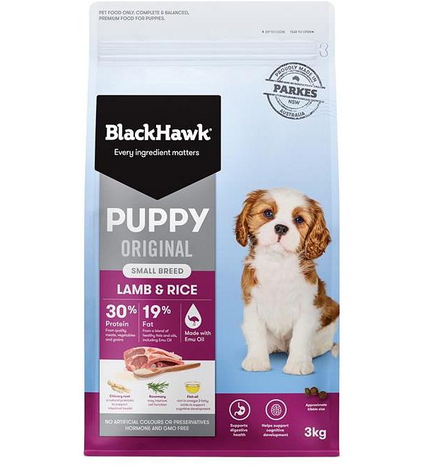 Black Hawk Original Lamb & Rice Puppy Dry Dog Food for Small Breeds - 10kg