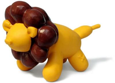 Charming Pet Latex Squeaker Dog Toy - Yellow Balloon Lion -