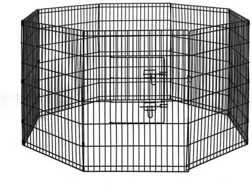 8 Panel Pet Dog Budget Playpen Puppy Exercise Cage Enclosure Play Pen Fence