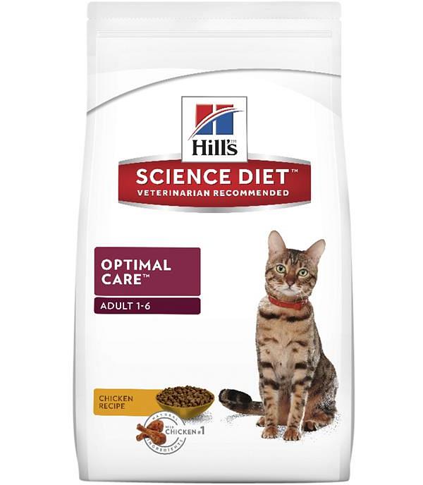 Hills Science Diet Adult Optimal Care Dry Cat Food 10kg