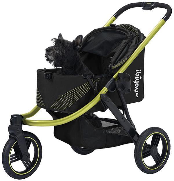 Ibiyaya The Beast Pet Jogger Stroller for dogs up to 25kg - Jet Black
