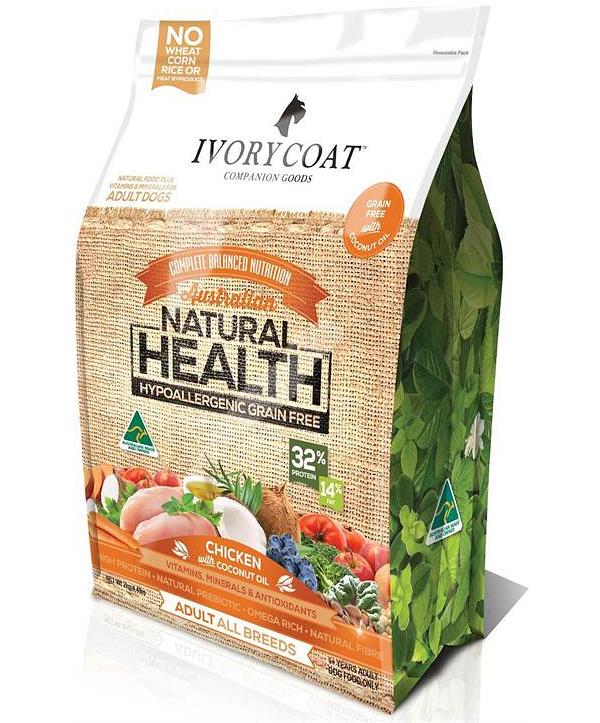 Ivory Coat Grain Free Chicken with Coconut Oil Adult Dry Dog Food 13kg