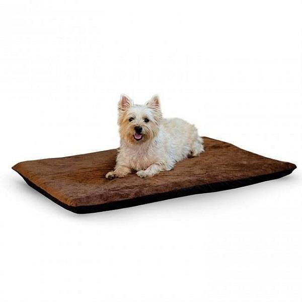 K&H Orthopedic Dual-Thermostat Low-Voltage Heated Pet Bed - Chocolate -