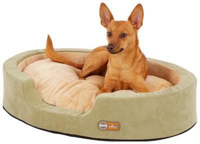 K&H Thermo Snuggler Low-Voltage Heated Pet Bed for Cats & Dogs in Sage Green