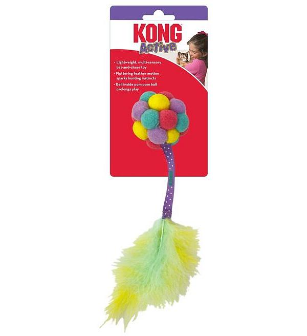 KONG Active Bubble Ball Cat Teaser - Pack of 3