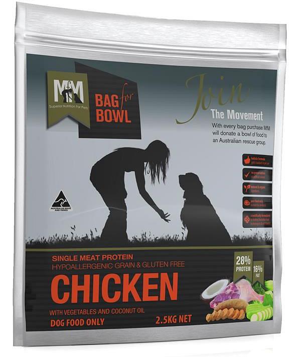 Meals for Mutts Single Ingredient Grain Free Dry Dog Food - Chicken 2.5kg