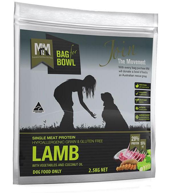 Meals for Mutts Single Ingredient Grain Free Dry Dog Food - Lamb 2.5kg