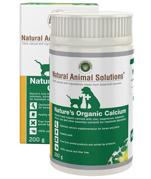 Natural Animal Solutions Nature's Organic Calcium Supplement for Cats & Dogs 200g