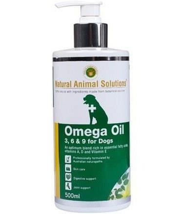 Natural Animal Solutions Omega 3,6 & 9 Supplement Oil for Dogs 500ml