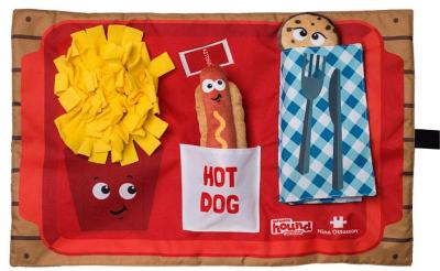 Nina Ottosson Interactive Snuffle Activity Puzzle Mat for Dogs - Fast Food