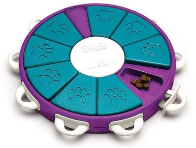 Nina Ottosson Interactive Treat Hiding Dog Toy Game - The Twister in Purple