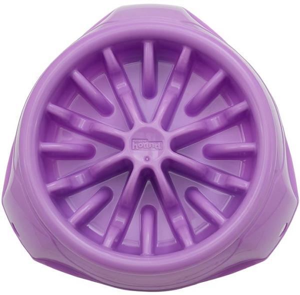 Outward Hound 3-in-1 Up Height Adjustable Slow Feeder Dog Bowl - Purple