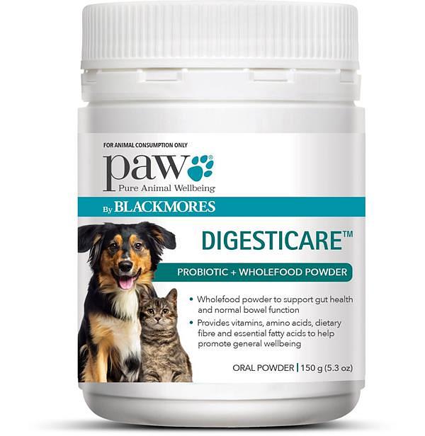 PAW by Blackmores Digesticare Probiotic & Wholefood Powder for Dogs 150g