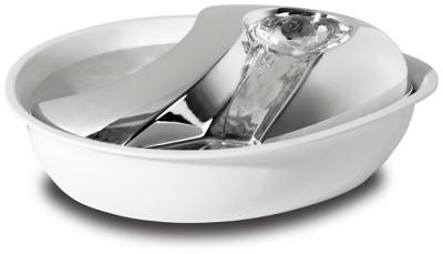 Pioneer Pet Raindrop Plastic & Stainless Steel - White