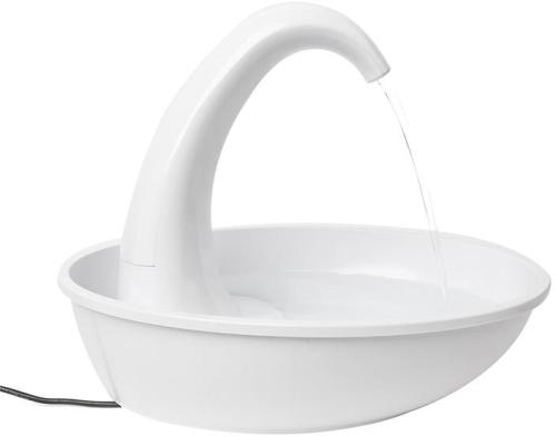 Pioneer Pet Swan Large Capacity Charcoal Filtered Plastic Water Fountain 2.3 Litres