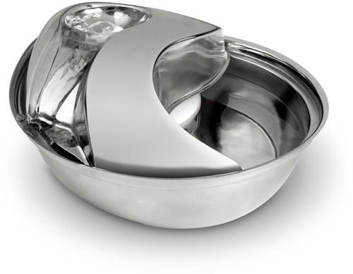 Pioneer Stainless Steel Raindrop Pet Dog Fountain 2.6 litres