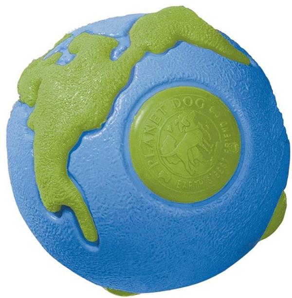 Planet Dog Orbee Ball Tough Floating Dog Toy Blue & Green -