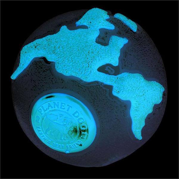 Planet Dog Orbee Ball Tough Floating Dog Toy Glow in the Dark & Orange -