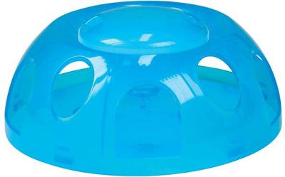 Smartcat Tiger Diner Interactive Slow Feeder Cat Bowl - Transparent Blue Plastic