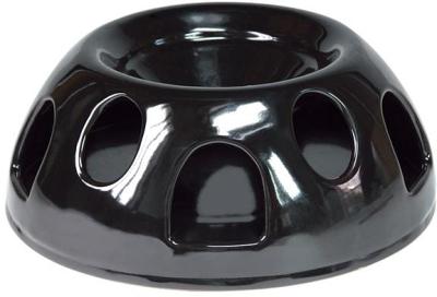 Tiger Interactive Ceramic Slow Food Bowl [Colour: Black]