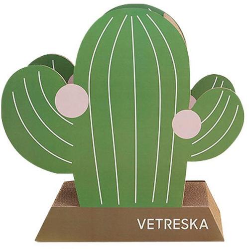 Vetreska Fruity Cardboard Cat Scratcher Post - Cactus