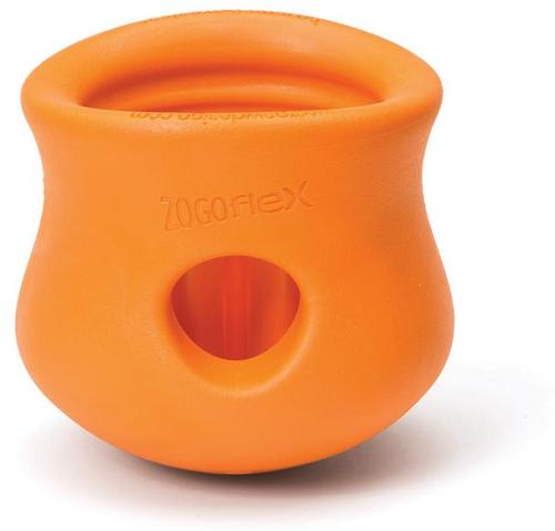 West Paw Toppl Treat Dispensing Dog Toy & Bowl - Large - Orange