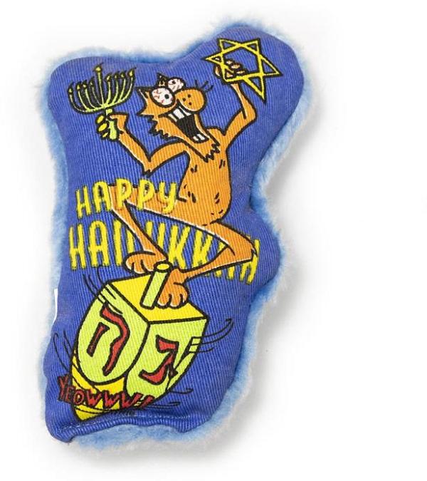 Yeowww Hanukkah Holiday Dreidel Krinkle Catnip Cat Toy 100% Organic Catnip