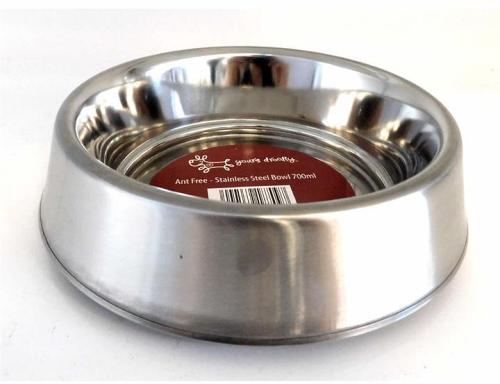 Ant-Free Stainless Steel Pet Food Bowl [Size: