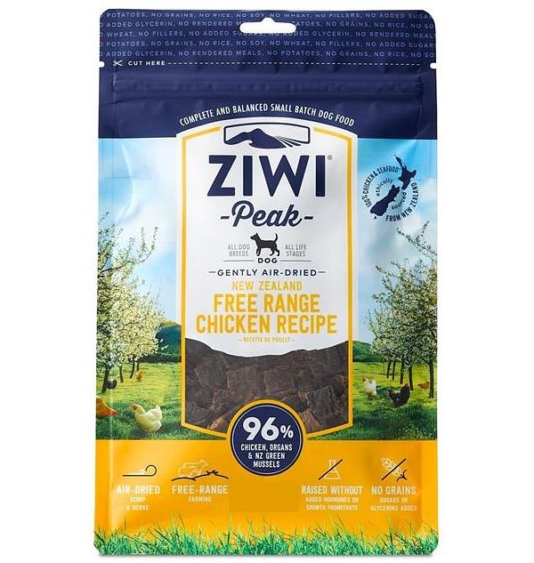 Ziwi Peak Air Dried Grain Free Cat Food 1kg Pouch - Free Range New Zealand Chicken