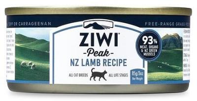 Ziwi Peak Moist Grain Free Cat Food - Free Range Lamb - 85g x 24 Cans