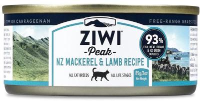 Ziwi Peak Moist Grain Free Cat Food - Mackerel & Lamb - 85g x 24 Cans