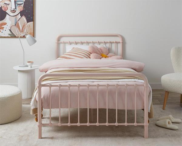 Sonata Bed - King Single - Pink