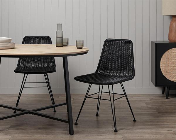 Xavier Dining Chair - Set of 2 - Black