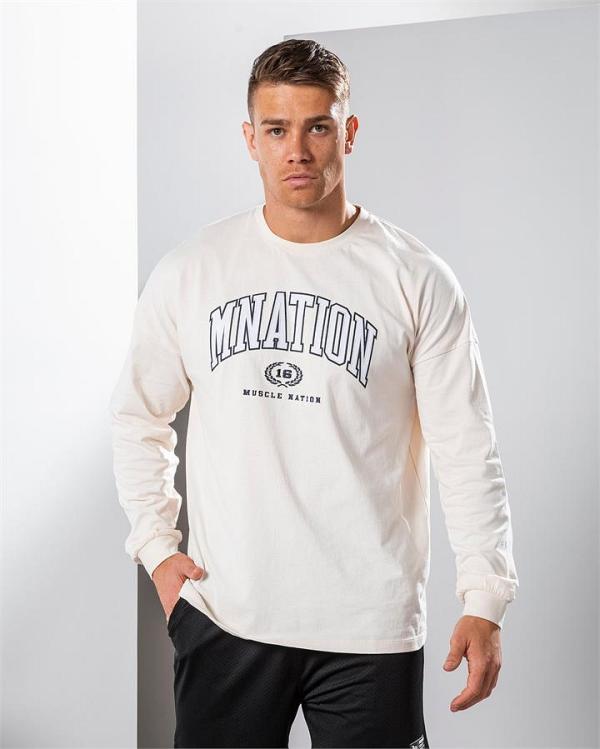 MN Varsity Oversized Long Sleeve Tee